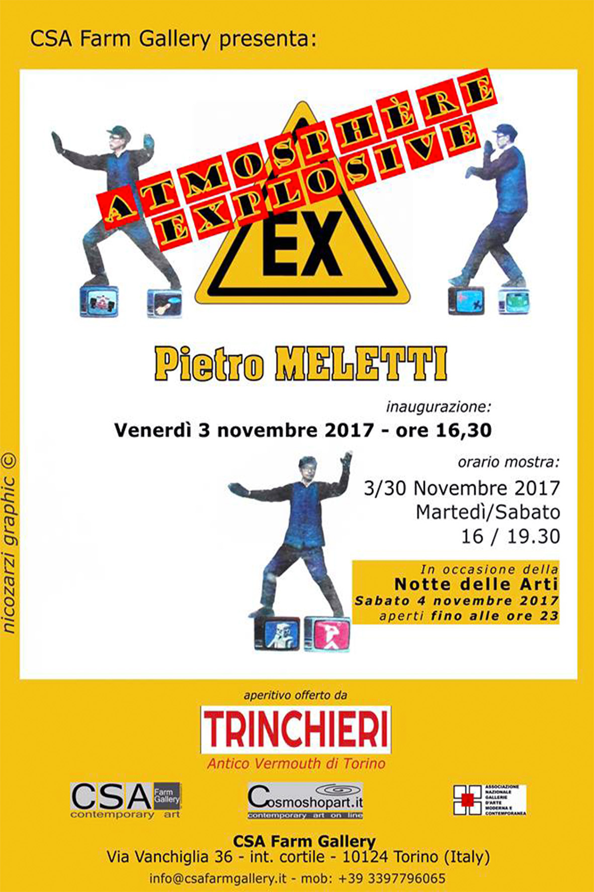 'Atmosphère Explosive', Pietro Meletti, 03-30/11/2017 © P.Meletti/NicoZarzi/CSA
