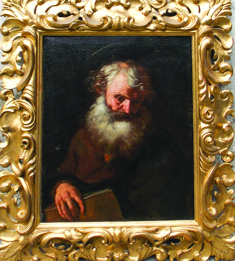 Giovanni Serodine (1594/1600-1630), 'San Pietro' o 'Santo con libro', olio su tela, 78x63 cm., Collezione R. Rubiola, foto di C. Massarente ©