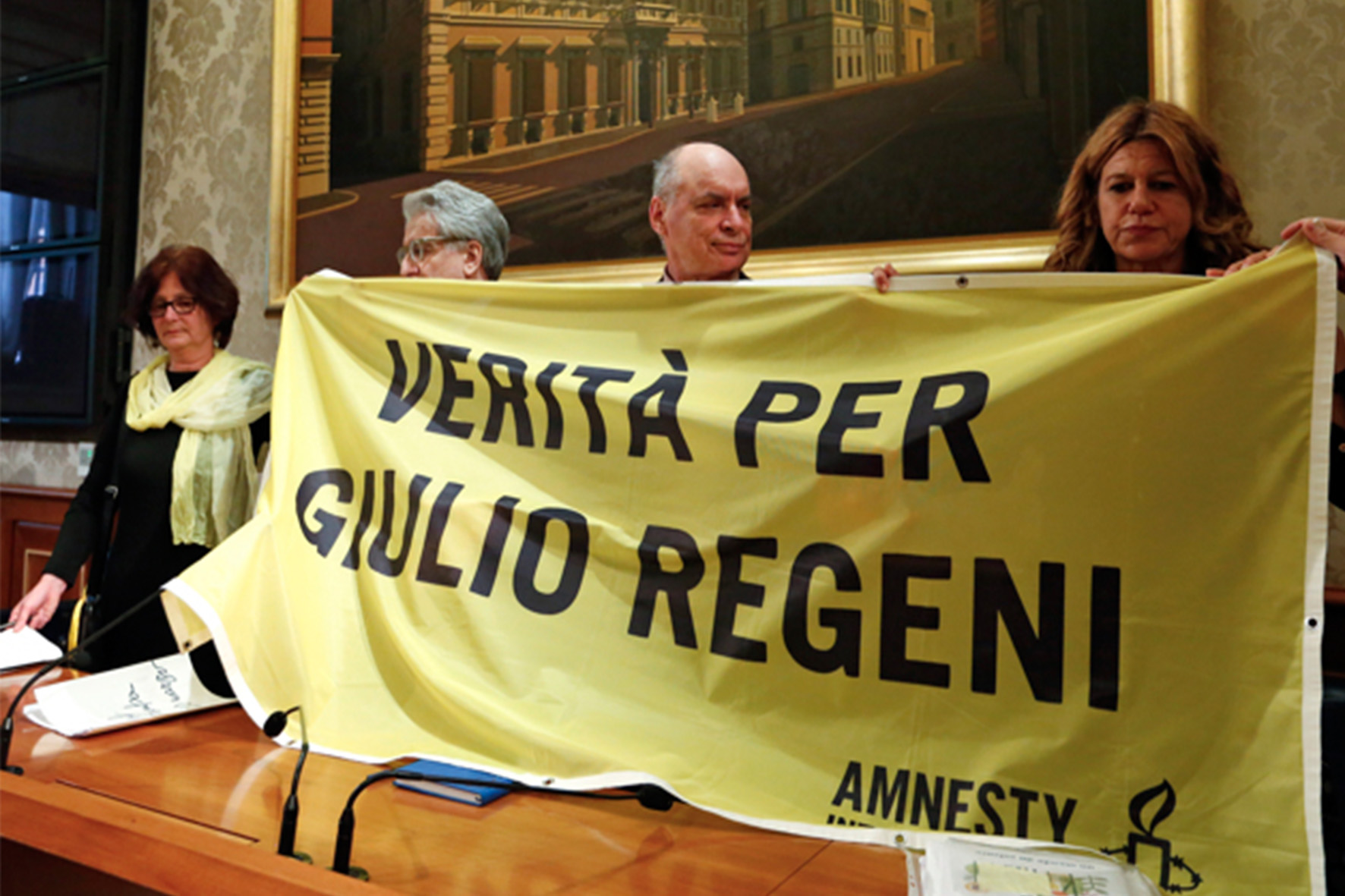 La famiglia Regeni a Palazzo Madama per reclamare la verità su Giulio, foto © aut. / Senato della Repubblica / Amnesty International / ANSA / IlSole24Ore